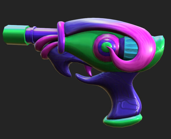 Cartoon Alien Gun